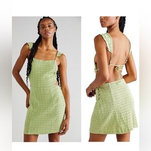 Free People BUNDLE Beyond Chic Mini Dress 1 green‎ and 1 black size large